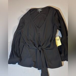 Elegant Black Women's Blouse